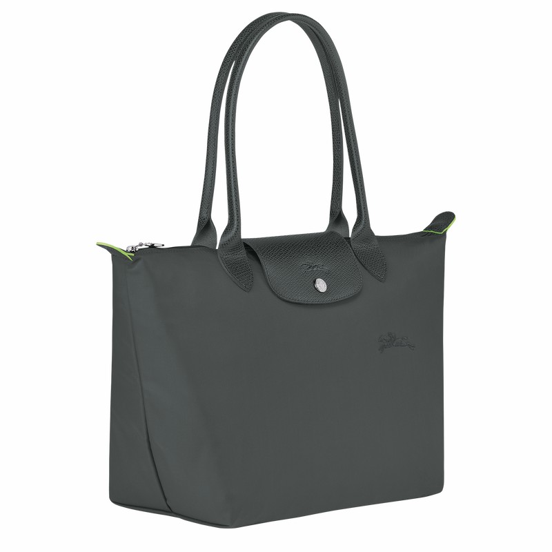 Longchamp Le Pliage Green M Kadın Tote Çanta Koyu Gri Türkiye | L2605919P66