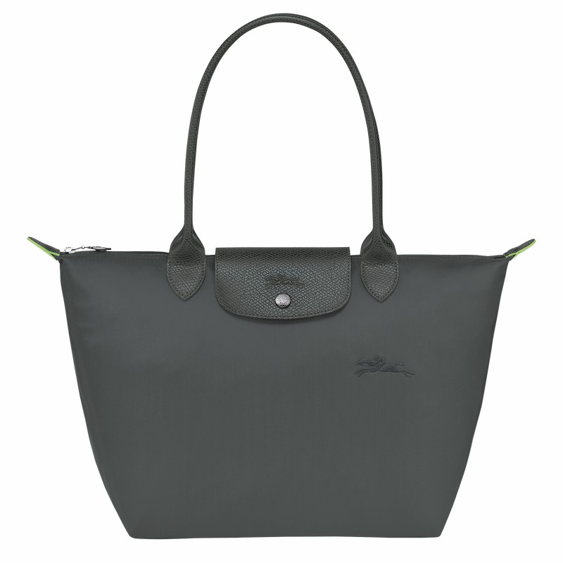 Longchamp Le Pliage Green M Kadın Tote Çanta Koyu Gri Türkiye | L2605919P66