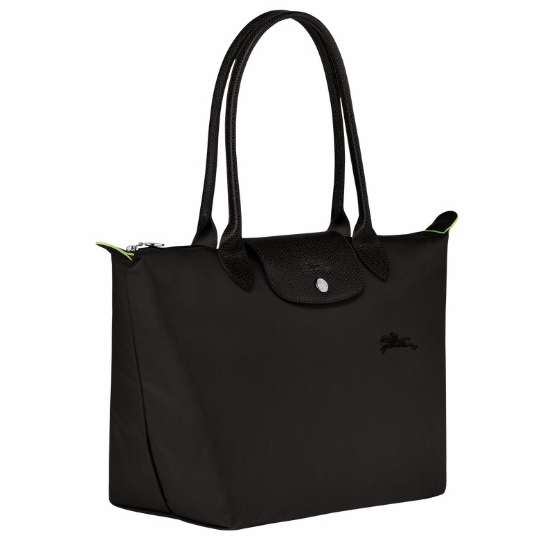 Longchamp Le Pliage Green M Kadın Tote Çanta Siyah Türkiye | L2605919001