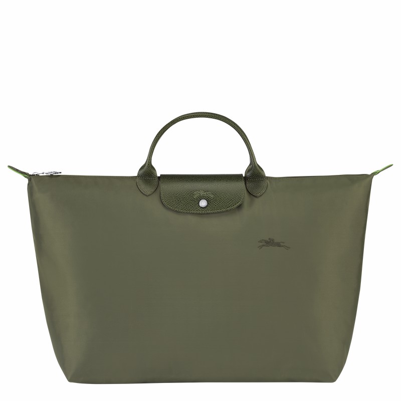 Longchamp Le Pliage Green S Erkek Seyahat Çantası Yeşil Türkiye | L1624919479-