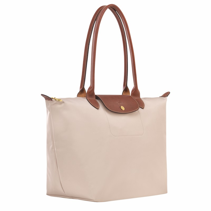 Longchamp Le Pliage Original L Kadın Tote Çanta Beyaz Türkiye | L1899089P71