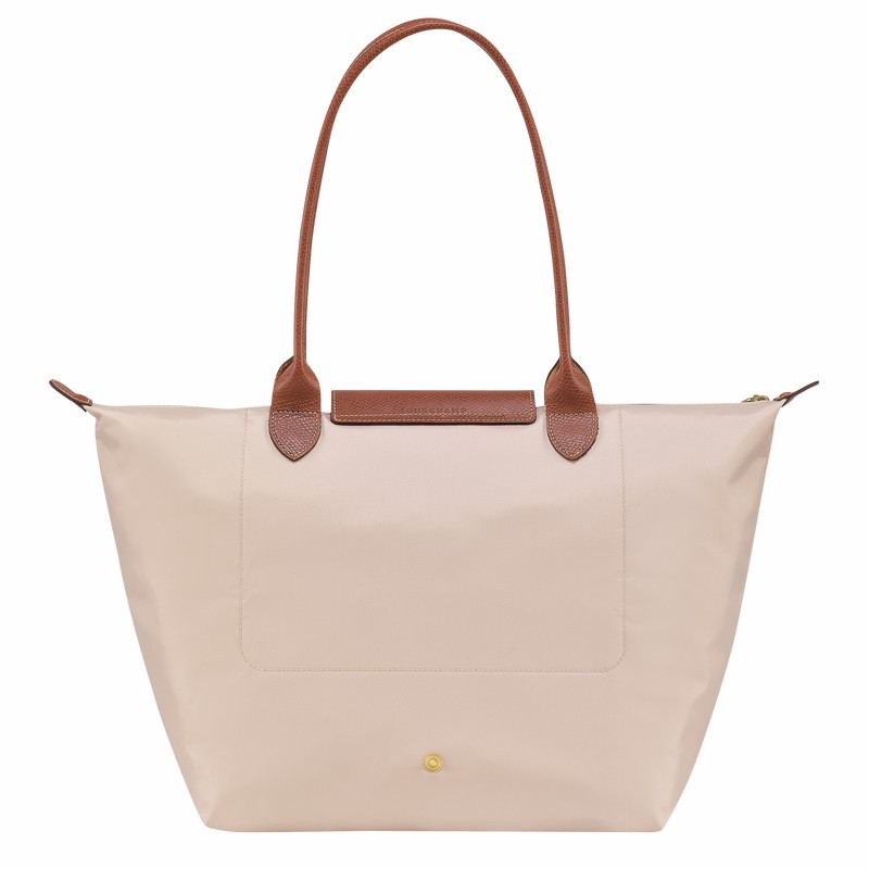 Longchamp Le Pliage Original L Kadın Tote Çanta Beyaz Türkiye | L1899089P71