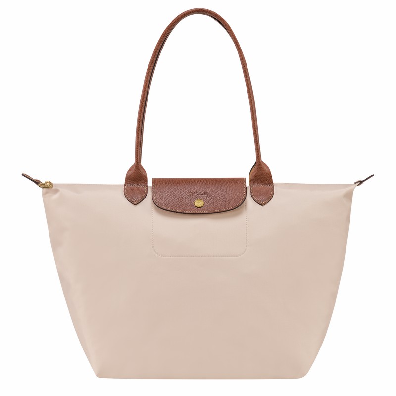 Longchamp Le Pliage Original L Kadın Tote Çanta Beyaz Türkiye | L1899089P71