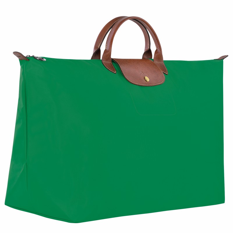 Longchamp Le Pliage Original M Erkek Seyahat Çantası Yeşil Türkiye | L1625089P88-