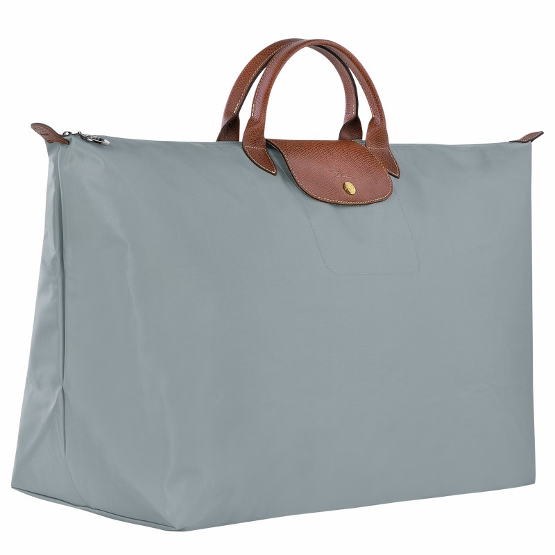 Longchamp Le Pliage Original M Erkek Seyahat Çantası Gri Türkiye | L1625089P80-