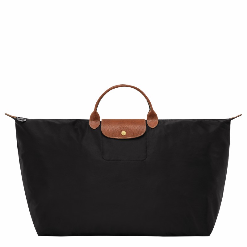 Longchamp Le Pliage Original M Erkek Seyahat Çantası Siyah Türkiye | L1625089001-