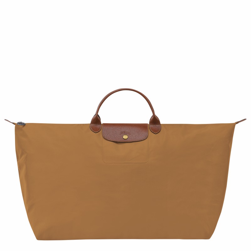 Longchamp Le Pliage Original M Erkek Seyahat Çantası Haki Türkiye | L1625089P86-