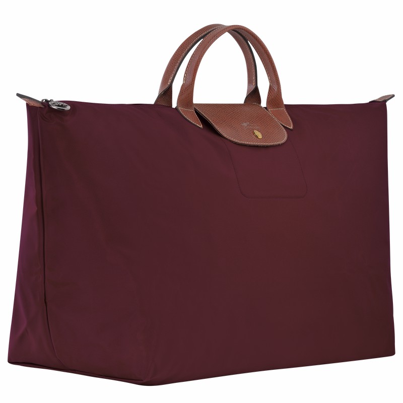 Longchamp Le Pliage Original M Erkek Seyahat Çantası Bordo Türkiye | L1625089P87-