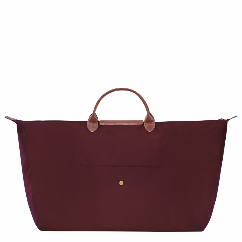 Longchamp Le Pliage Original M Erkek Seyahat Çantası Bordo Türkiye | L1625089P87-