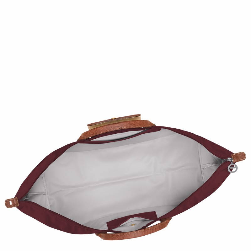 Longchamp Le Pliage Original M Erkek Seyahat Çantası Bordo Türkiye | L1625089P87-