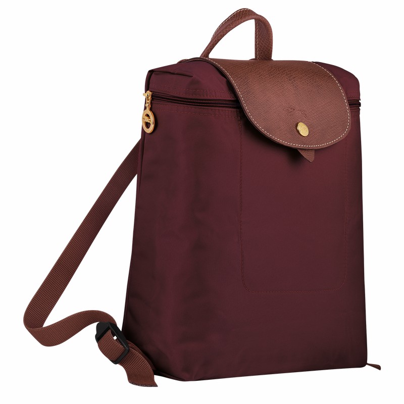 Longchamp Le Pliage Original M Erkek Sırt Çantası Bordo Türkiye | L1699089P87-