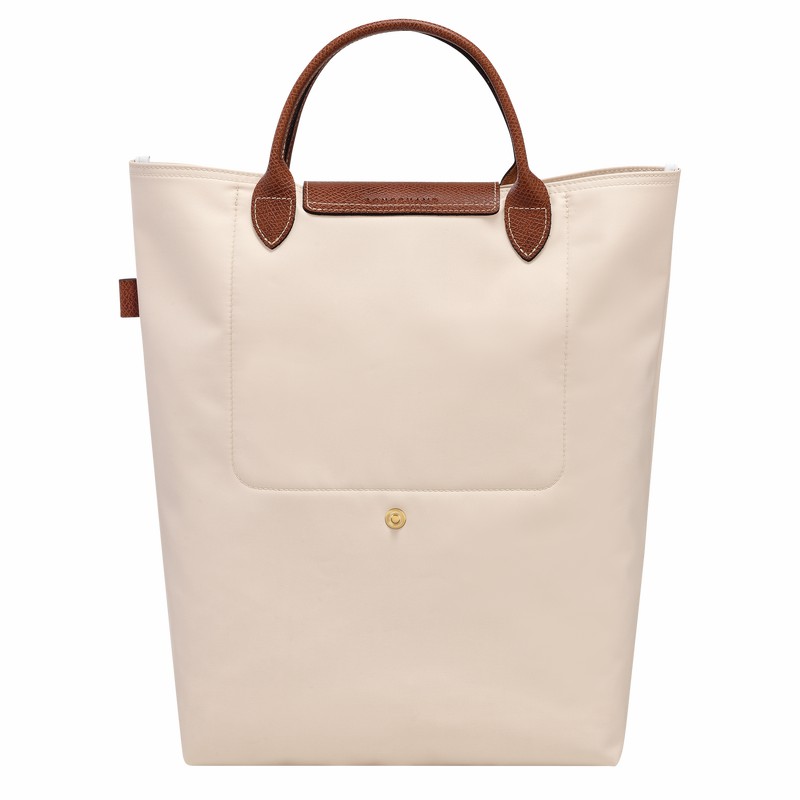 Longchamp Le Pliage Original M Erkek Tote Çanta Beyaz Türkiye | 10168089P71-