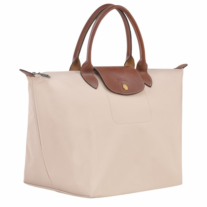 Longchamp Le Pliage Original M Kadın El Çantası Beyaz Türkiye | L1623089P71