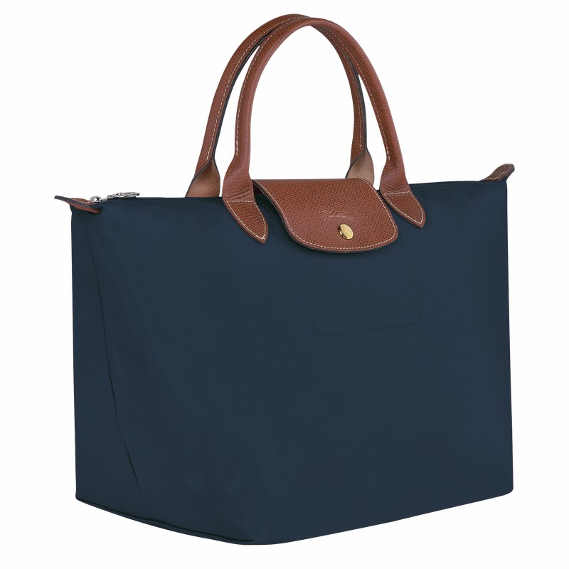 Longchamp Le Pliage Original M Kadın El Çantası Lacivert Türkiye | L1623089P68