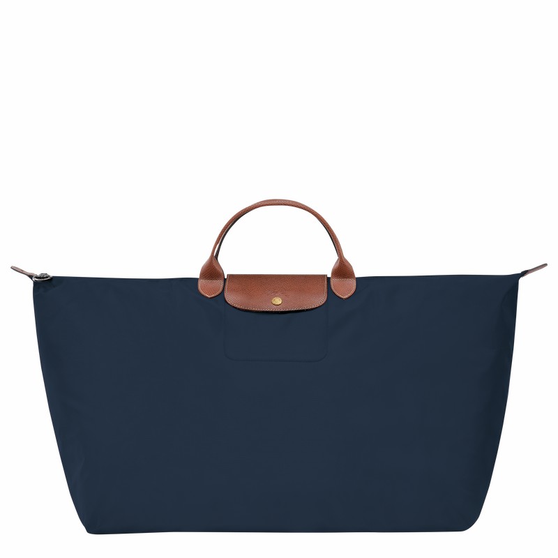 Longchamp Le Pliage Original M Kadın Seyahat Çantası Lacivert Türkiye | L1625089P68