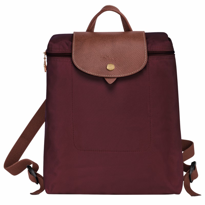 Longchamp Le Pliage Original M Kadın Sırt Çantası Bordo Türkiye | L1699089P87