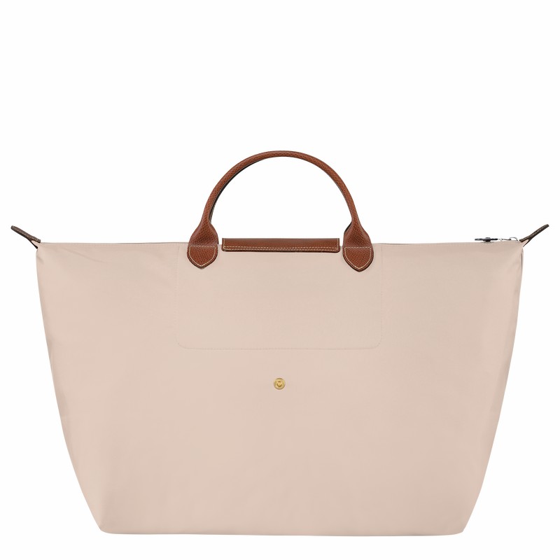 Longchamp Le Pliage Original S Erkek Seyahat Çantası Beyaz Türkiye | L1624089P71-