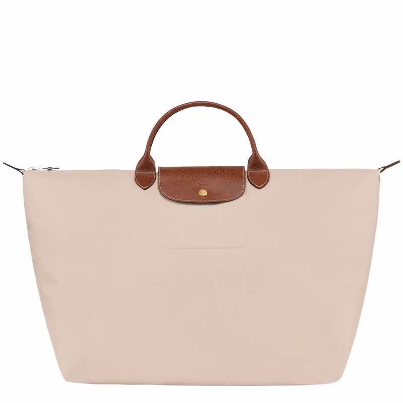 Longchamp Le Pliage Original S Erkek Seyahat Çantası Beyaz Türkiye | L1624089P71-