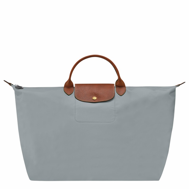 Longchamp Le Pliage Original S Erkek Seyahat Çantası Gri Türkiye | L1624089P80-