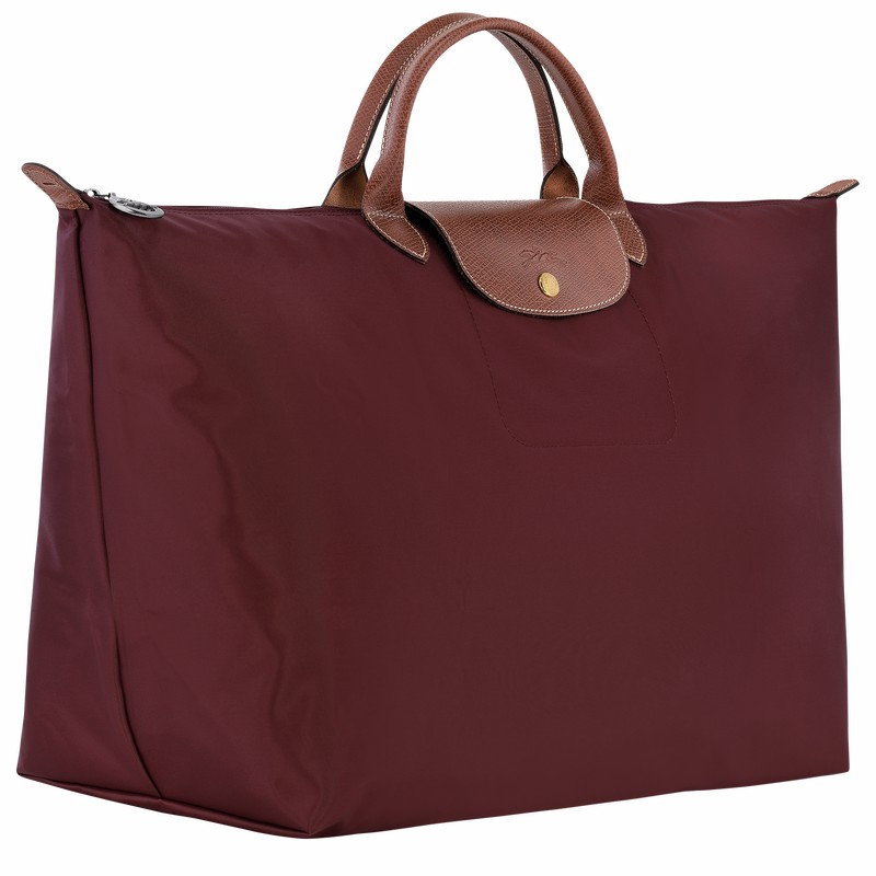 Longchamp Le Pliage Original S Erkek Seyahat Çantası Bordo Türkiye | L1624089P87-