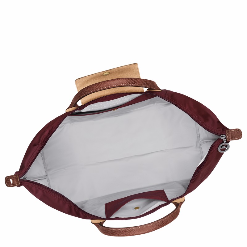 Longchamp Le Pliage Original S Erkek Seyahat Çantası Bordo Türkiye | L1624089P87-