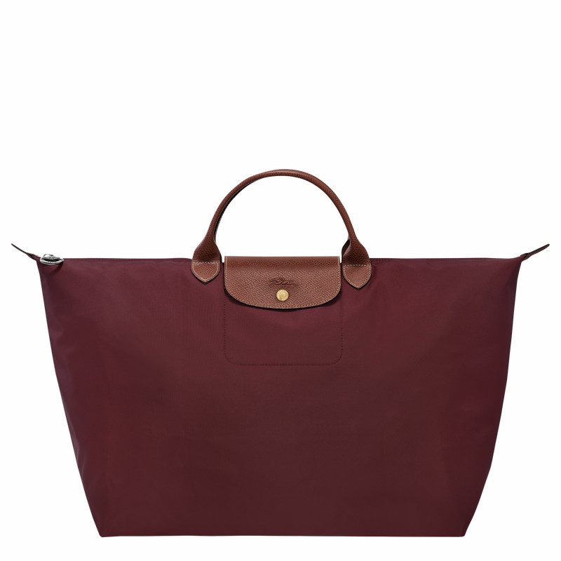 Longchamp Le Pliage Original S Erkek Seyahat Çantası Bordo Türkiye | L1624089P87-