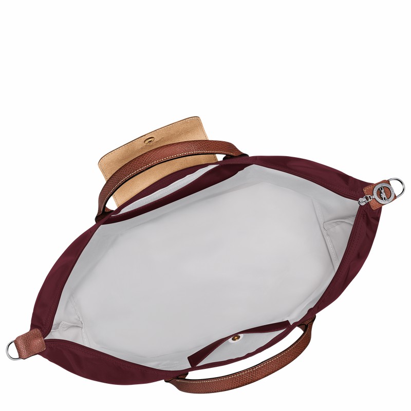 Longchamp Le Pliage Original expandable Erkek Seyahat Çantası Bordo Türkiye | L1911089P87-