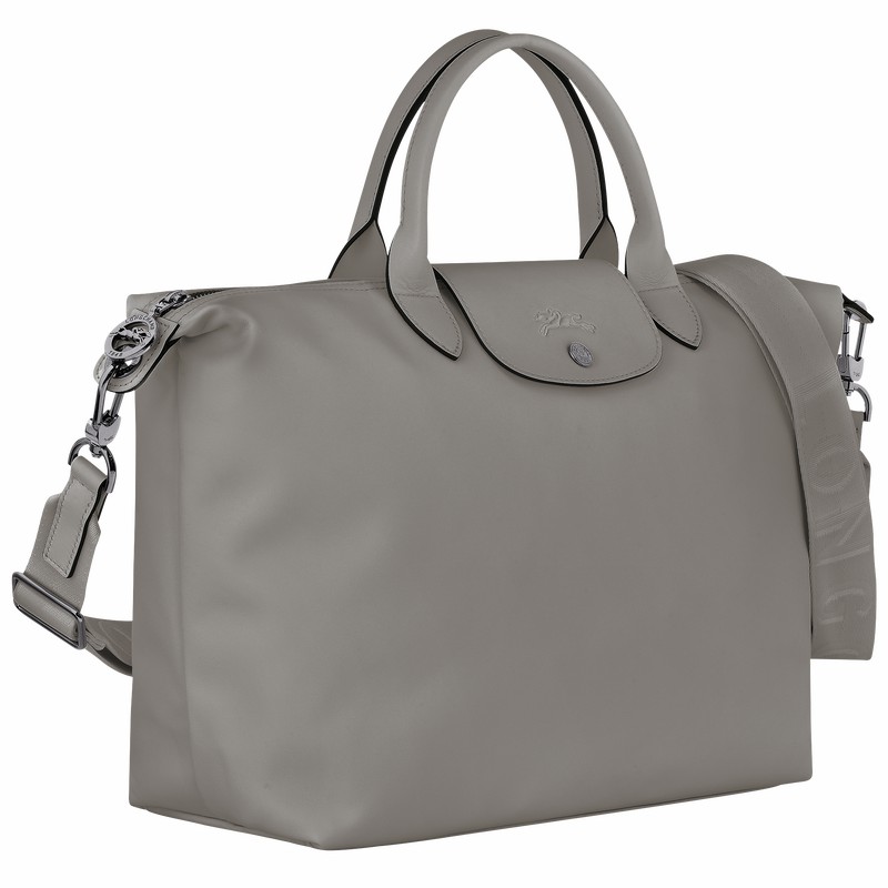 Longchamp Le Pliage Xtra L Erkek El Çantası Gri Türkiye | 10201987P55-