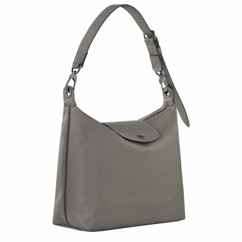 Longchamp Le Pliage Xtra M Kadın Hobo Çanta Gri Türkiye | 10189987P55