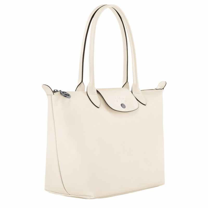 Longchamp Le Pliage Xtra M Kadın Tote Çanta Beyaz Türkiye | L2605987037