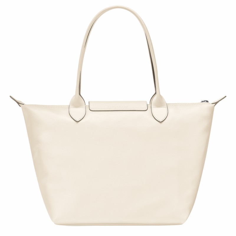 Longchamp Le Pliage Xtra M Kadın Tote Çanta Beyaz Türkiye | L2605987037