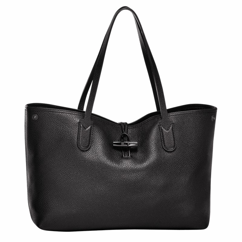 Longchamp Le Roseau Essential L Kadın Tote Çanta Siyah Türkiye | L2686968001