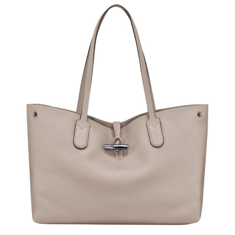 Longchamp Le Roseau Essential L Kadın Tote Çanta Gri Türkiye | L2686968266