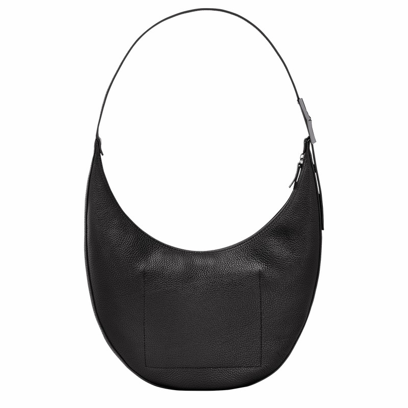 Longchamp Le Roseau Essential L Kadın Çapraz Askılı Çanta Siyah Türkiye | 10234968001