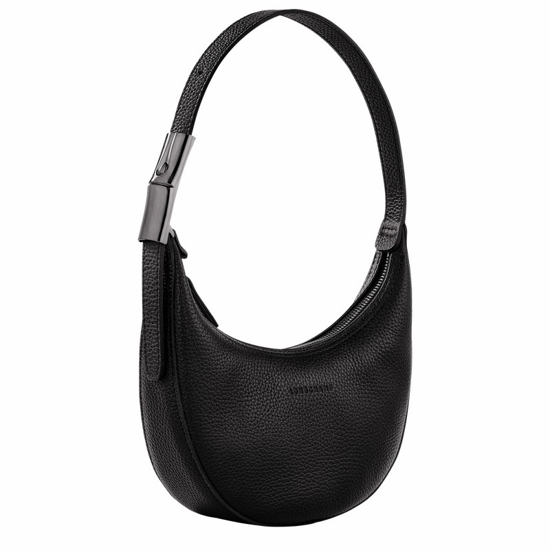 Longchamp Le Roseau Essential S Kadın Hobo Çanta Siyah Türkiye | 10217968001