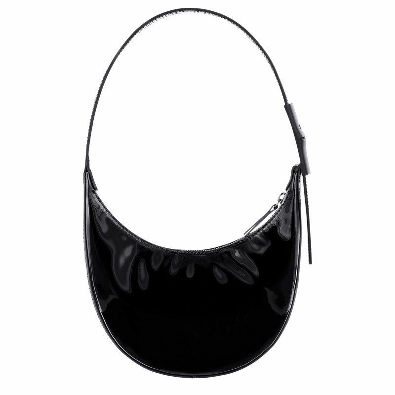 Longchamp Le Roseau Essential S Kadın Hobo Çanta Siyah Türkiye | 10217HEZ001