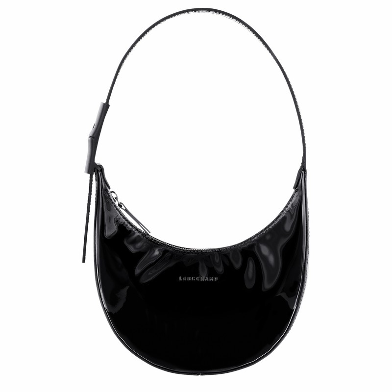 Longchamp Le Roseau Essential S Kadın Hobo Çanta Siyah Türkiye | 10217HEZ001