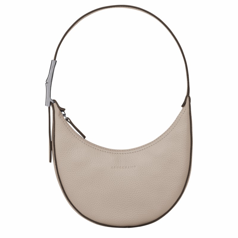 Longchamp Le Roseau Essential S Kadın Hobo Çanta Gri Türkiye | 10217968266