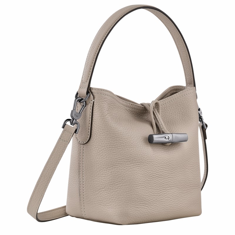 Longchamp Le Roseau Essential XS Kadın Kova Çanta Gri Türkiye | 10159968266