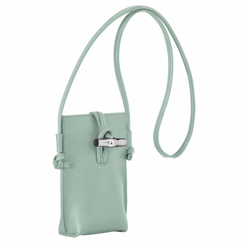 Longchamp Le Roseau Kadın Kılıf Celadon Türkiye | 34180HFP282