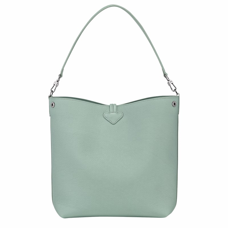 Longchamp Le Roseau M Kadın Omuz Çantası Celadon Türkiye | 10281HFP282