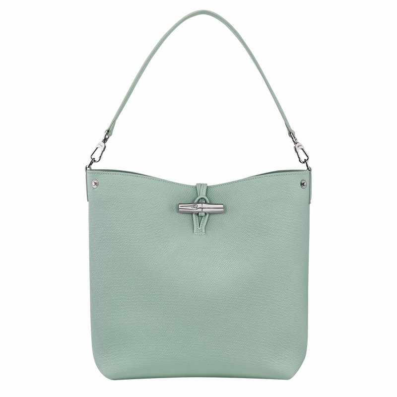 Longchamp Le Roseau M Kadın Omuz Çantası Celadon Türkiye | 10281HFP282