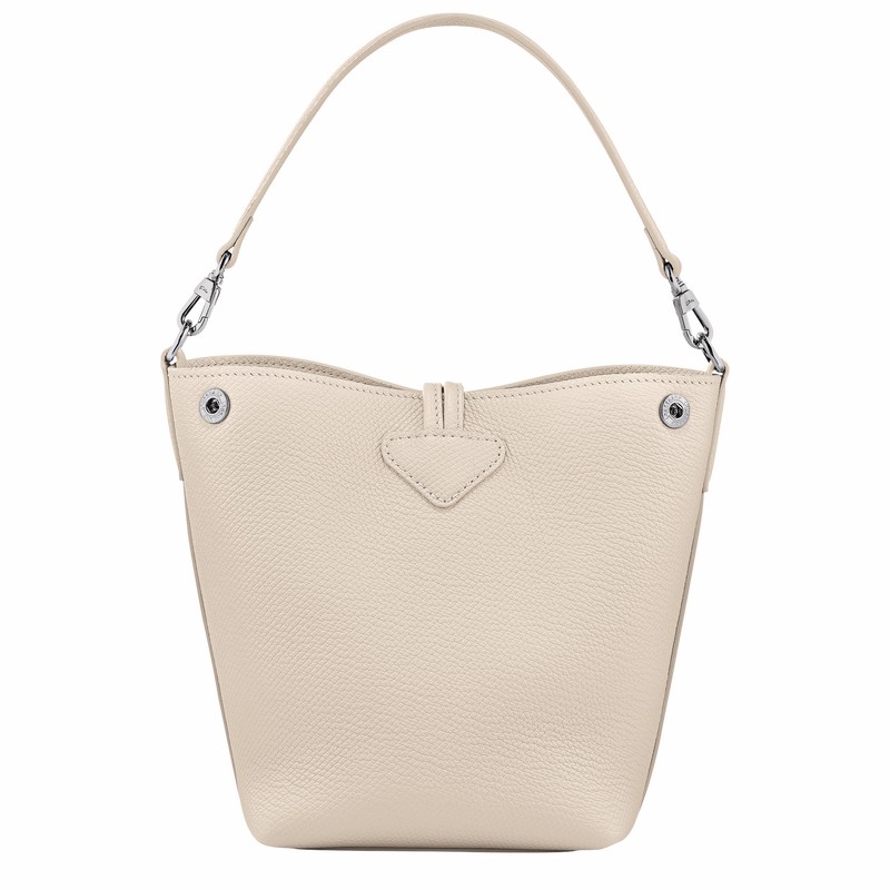 Longchamp Le Roseau XS Kadın Kova Çanta Beyaz Türkiye | 10279HFP555