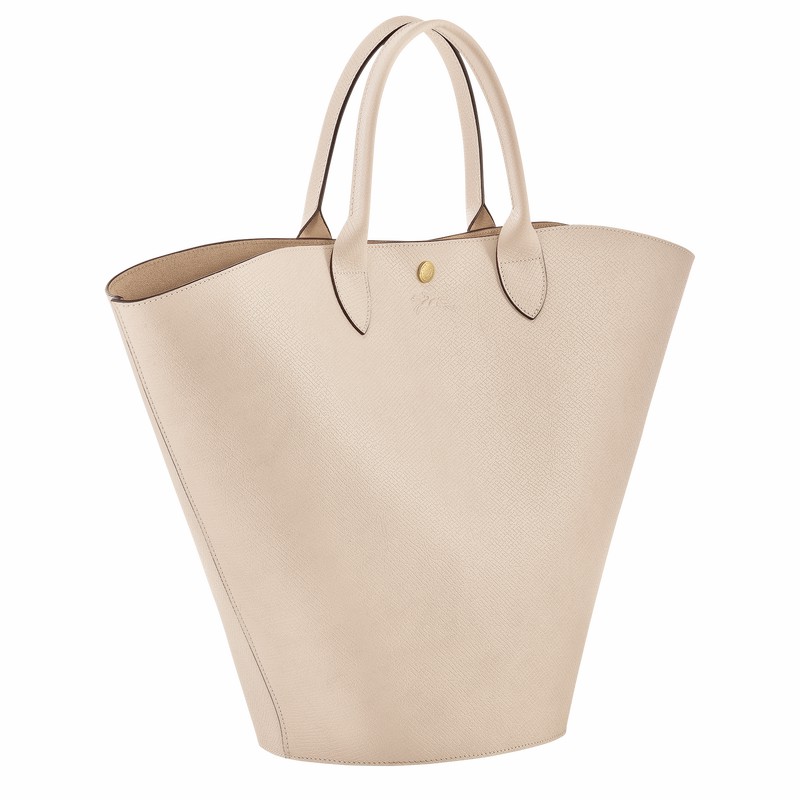 Longchamp ÉPURE XL Kadın Tote Çanta Beyaz Türkiye | 10260HYZ555