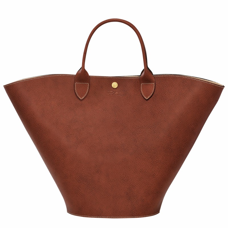 Longchamp ÉPURE XL Kadın Tote Çanta Kahverengi Türkiye | 10260HYZ035