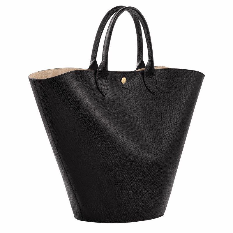 Longchamp ÉPURE XL Kadın Tote Çanta Siyah Türkiye | 10260HYZ001