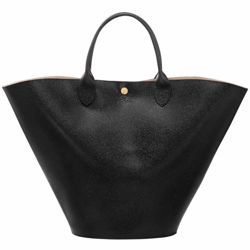 Longchamp ÉPURE XL Kadın Tote Çanta Siyah Türkiye | 10260HYZ001