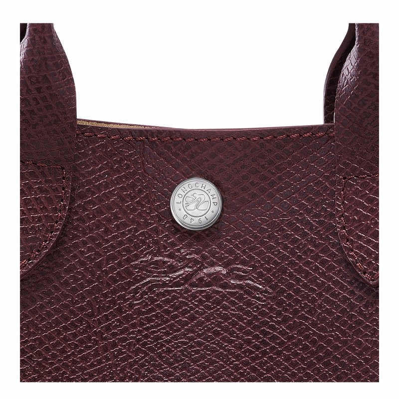 Longchamp ÉPURE XS Kadın Tote Çanta Bordo Türkiye | 10269HFH009