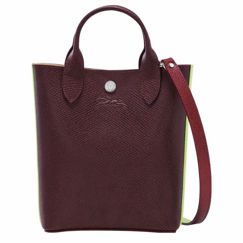 Longchamp ÉPURE XS Kadın Tote Çanta Bordo Türkiye | 10269HFH009