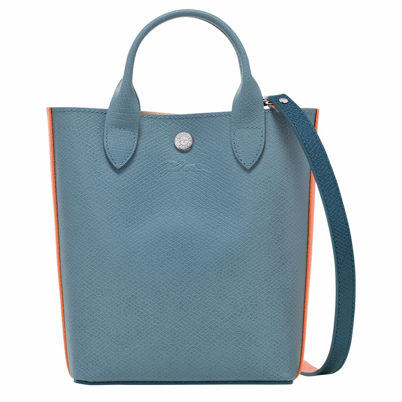 Longchamp ÉPURE XS Kadın Tote Çanta Mavi Türkiye | 10269HFH427